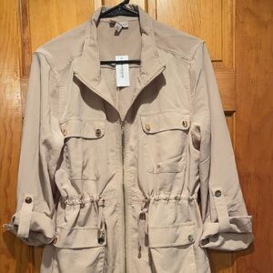 Dress Barn Light Tan Utility Jacket